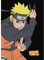 Plaid Naruto prêt à l'attaque avec des shuriken