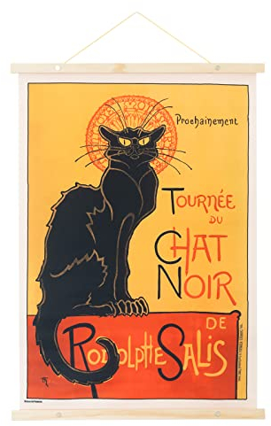 Grupo Erik Le Chat Noir - Der Schwarze Kater - Rollbild - Kakemono - Wallscroll 70x50 cm, 50 x 70 cm