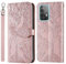 Rostsant Handyhülle für Samsung A23 / M23 5G Geprägter Baum PU Leder Galaxy A23 4G/5G Flip Case Brieftasche Tasche Hülle für Samsung Galaxy M23 / A23 - Rosengold
