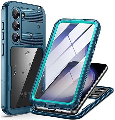 Focusor para Funda Samsung Galaxy S23 Impermeable IP68, Magnética Carcasa 360 Grados Antigolpes Robusta Militar Completa Estanca Antipolvo Acuatica con Protector Pantalla Integrado, Negro