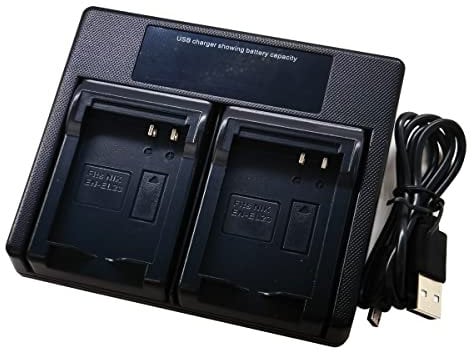 USB Dual Battery Charger for Nikon EN-EL23 enel23 MH-67 Coolpix B700 P600 P610S S810C P900 P900S Digital Camera