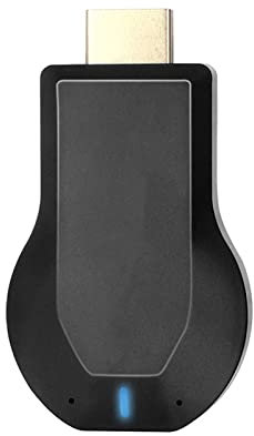 Adaptateur D'affichage sans Fil HDMI, Dongle D'affichage WiFi 1080p, Dongle de Récepteur de Mise en Miroir D'écran Mobile Portable Compact, Prise en Charge de Miracast DLNA
