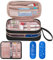 YARWO Insulin Kühltasche Doppelschicht, Diabetiker Tasche für unterwegs, Insulin Pen Tasche, Medikament Tasche für Insulin, Insulin Pen, Reisetasche für Diabetes Zubehör, Schwarz