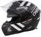 O'NEAL | Motorradhelm | Enduro Adventure Street | ABS-Schale, integrierte Sonnenblende | Challenger Helmet Warhawk V.24 | Erwachsene | Schwarz Weiß Rot | Größe M