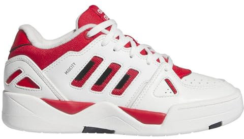 adidas Unisex Kids MIDCITY Low Shoes, Cloud White/COLRED/Carbon Black, 5 UK