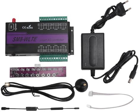 4G GSM Toröffner, 8-Kanal-Fernbedienungsschalter mit Stromalarm, Temperatur- und Luftfeuchtigkeitsüberwachung