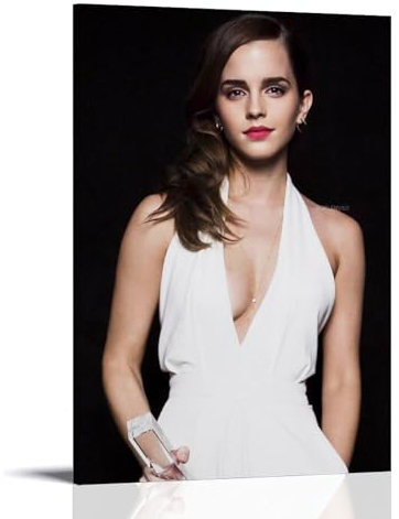NikZ Emma Watson Poster, dekoratives Gemälde, Leinwand, Wandkunst, Wohnzimmer, Schlafzimmer, 50 x 75 cm