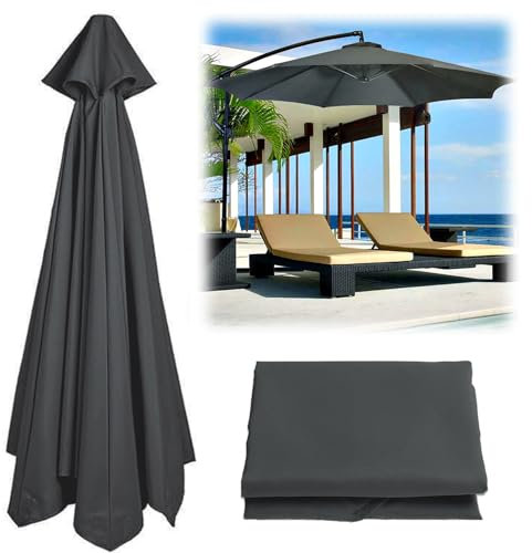 Rechange Toile De Parasol De Jardin, Auvent De Remplacement, (200 CM/2,7 M/300 CM ~ 6 Baleines 8 Baleines) Toile De Rechange Housse De Parapluie – Résistant Aux UV/imperméable/lavable/facile À Install