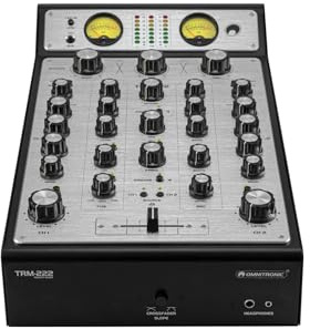 OMNITRONIC TRM-222 2-Kanal Rotary-Mixer | Rotary-Mixer mit 3-Band-Frequenzisolator, VCF-Filter und FX Loop