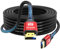 jojobnj 4K HDMI-Kabel, 10 m, High Speed HDMI 2.0 Kabel 4 K @ 60 Hz 18 Gbps, Ultra HD, Ethernet Audio Return, Video 4K, 1080p, 3D, Arc, HDR, kompatibel mit Xbox, PS5/PS4, HDTV, Laptop etc. (Rot)
