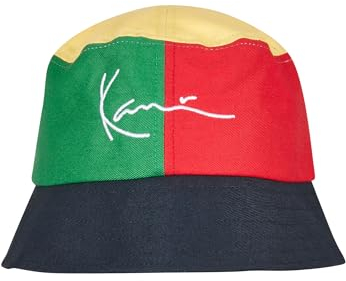 Karl Kani Accessoires KA222-047-1 Signature Block Bucket Hat red/green/navy one size multicolor