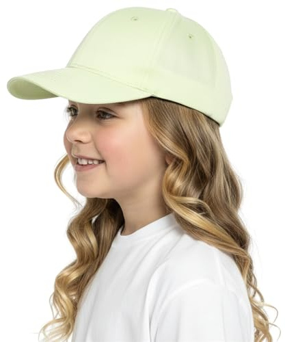 A2Z Für Kinder Mädchen Jungen Baseballkappe Trucker Sonnenschutz Einfarbig Atmungsaktiver - Baseball Cap AZ41124 Lime One Size