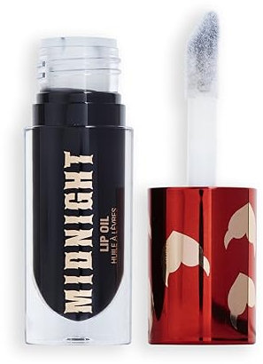 Revolution Beauty Truly Sinful Mitternachtsschwarzer Lippenglanz, Halloween-Lippenschminke, vegan & grausam-frei