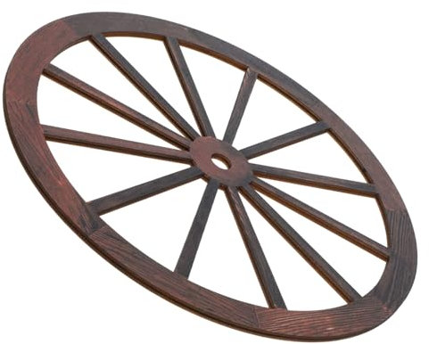 Levemolo Vintage Holzrad Wandkunst Dekorative Wandgestaltung Für Schlafzimmer Und Büro Rustikaler -wanddekor Handgefertigt Massivem