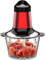 Tritacarne elettrico a 4 lame con rivestimento in titanio tritacarne tritacarne in acciaio inox da 2,5 l per carne, verdura, frutta e noci Veloce e lento 2 velocità, 300 W
