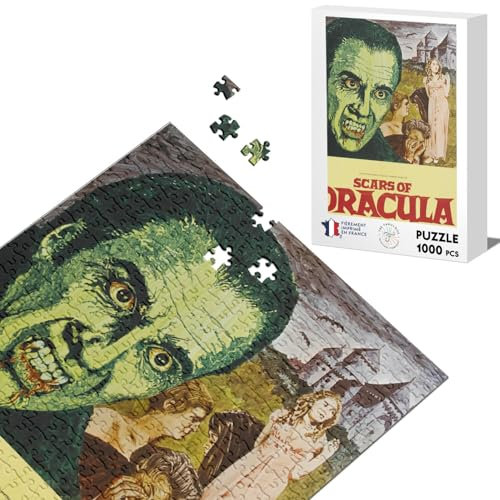 Klassische Puzzle 1000 Teile Scars of Dracula Alte Retro Film Poster Vintage Kino Horror