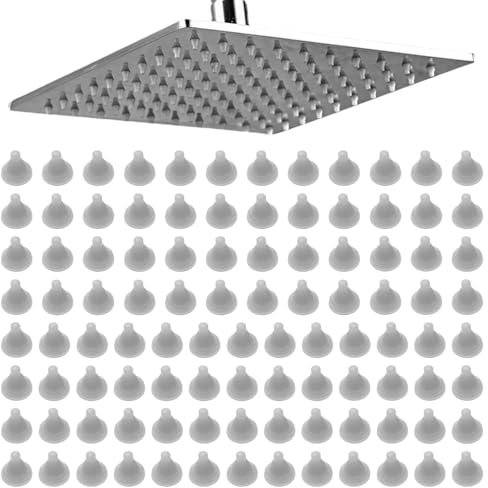 100 Pcs Shower Head Nozzles, Replacement Showerhead Spray Hole Replace Parts, Silicone Nozzle for Shower Hole