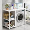 Soporte Para Secadora Con Estante,Estantería Lavadora Con Tablero De Estante,Armario De Lavadora De Tambor,Kit Apilamiento Lavadora Y Secadora,Estructura De Acero,Para Lavadora Para Baño, Cocina(White