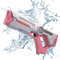 YOOHBERRYS Pistolet a Eau Electrique, Pistolet à Eau Automatique Succion Longue Portée 10-13M pour Enfants et Adultes Eté Piscine Plage Extérieur (Rose)
