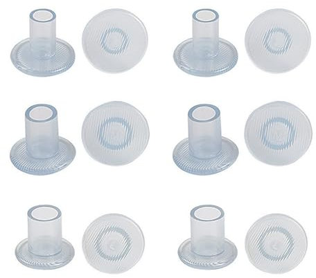BHSTTNIXP 6 Pairs High Heel Protectors for Shoes,Clear Stiletto Heel Protectors for Walking on Grass and Uneven Floor, Anti-Slip Heel Savers for Women and Girls Shoes(S/M/L)