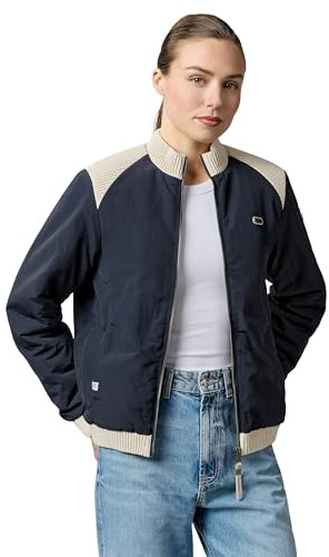 Ragwear Damen warme Übergangsjacke kurze wasserabweisende Bomberjacke mit elastischen Bündchen Chenna Warm YOUMODO XS-3XL