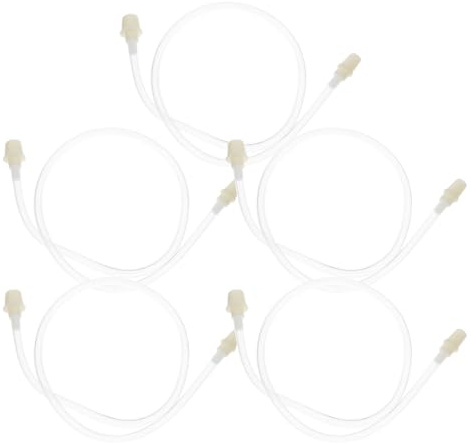 MAGICLULU 5 Pièces de Rallonges Blanches pour Machine à Ventouses, Tubes Flexibles Solide pour Extension des Soins par Ventouses, Accessoires Compatibles pour Massage et Bien-dos