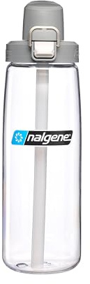 NALGENE 24 OZ Sustain FRESHFLOW Straw Bottle, BPA-Free Water Bottle, Made in The USA for Outdoor Use & Daily Hydration, Wide-Mouth