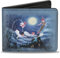 Buckle-Down Peter Pan Flying Scene + Take Me to Neverland Accessoire de Voyage -Portefeuille à Double pli, Multicolore, Default Size Homme