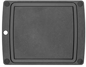 Epicurean - 505-151102003 Epicurean All-in-One Schneidebrett mit rutschfesten Füßen, 36,8 cm × 28,6 cm, Schiefer/Schwarz