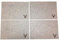 Handwerk Gilde Tischset Filz Platzset 4er Set mit Hirschstickerei beige 45x35 cm