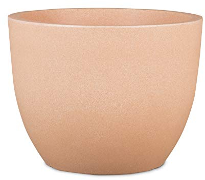 Scheurich Firenze 50 - Pot de Fleurs Rond - Couleur Terre Cuite - Fabriqué avec du Plastique recyclé - pour l'extérieur