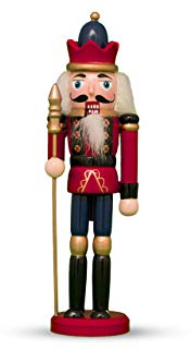 BIANCHERIAWEB Set 1-2-4 Schiaccianoci Soldatino Accessorio Decorativo Ornamenti Natale 18 cm 1 Pezzo Schiaccianoci