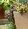Pot Buddies Handmade Tortoise Figure Plant Pot Hanger - Decorative Hanging Garden Ornament - Flower Planter Figurine