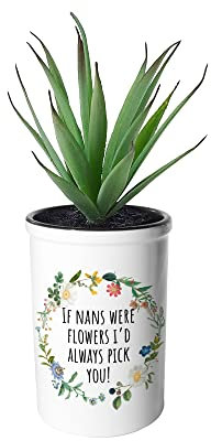 Print Maniacs Flower Pot Mothers Day Thank You Appreciation Keepsake Gift For Her Mum Mummy Grandma Auntie Birthday (Nans)