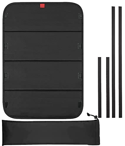 Parasol plegable para puerta casa rodante, 25 x 16 pulgadas, parasol para caravana, parasol privacidad para ventana, cubierta tragaluz, accesorios RV