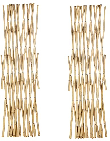 Treillis de jardin en bambou extensible pour plantes grimpantes (2)
