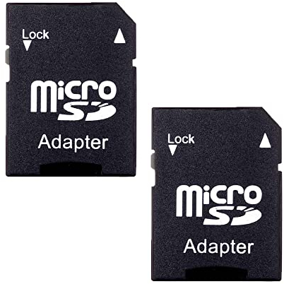 KAIAIWLUO Adaptateur Ultra Micro SD,2 PCS Adaptateur de Carte SD pour Cartes Micro SD pour Tablette Mobile Noir