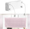 Corde à linge rétractable - 2 x 5,2 m - En acier inoxydable - Double rétractable - Pour extérieur et intérieur - Gain de place - Pour salle de bain, balcon