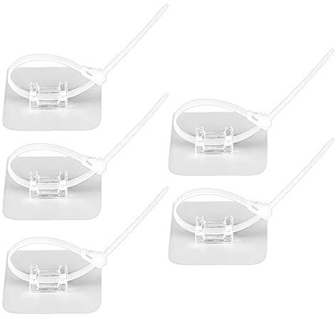 Selbstklebende Drahtclips | Schlauchhalter ohne Bohren Verstellbare Klebeclips - Schlauchschelle Kabelhalter Wasserdicht Verdickt für Wohnzimmer Schlafzimmer Esszimmer