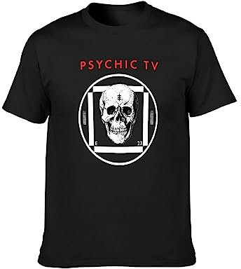 Psychic Tv Force The Hand of Chance Post Punk T-Shirt Black Graphic Unisex Tee Shirt S