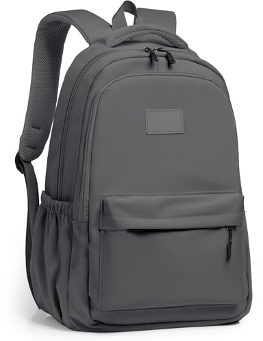 Lahrma Travel Backpack Womens, Lightweight 14 Inch Laptop Rucksack Bag for Men, Splash-proof & Casual Daypacks for School College Work (Grey)