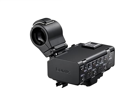 Panasonic LUMIX DMW-XLR2 XLR-Mikrofonadapter für 4-Kanal-Audioaufnahmen, hochauflösende Tonaufnahmen und 32-Bit-Float-Aufnahme