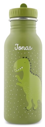 upstitch studio Trinkflasche Kinder personalisiert Dino 500ml (Dino, Flasche 500ml)