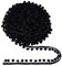 PH PandaHall Fransenbesatz Aus Baumwoll Pompons Bällen 18.3 m 13mm Pompoms Ball Schwarz Dreieck Verbinden Quaste Spitze Für Handwerk Nähen Hause Kleidung Kissen