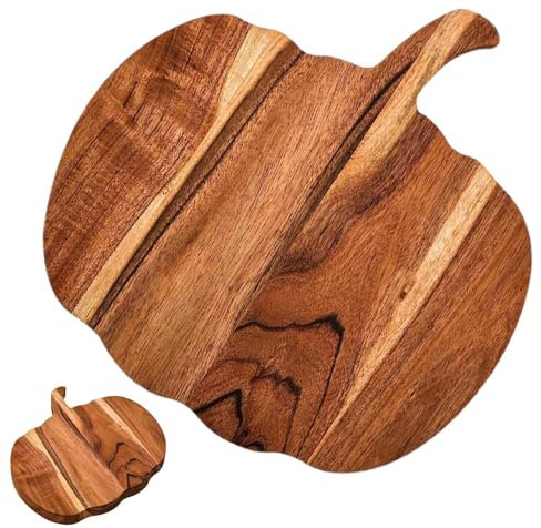 Tagliere decorativo da cucina di Halloween, Tagliere in legno a forma di zucca, Taglieri gotici con manico, Taglieri in legno per salumi, Piatto da portata