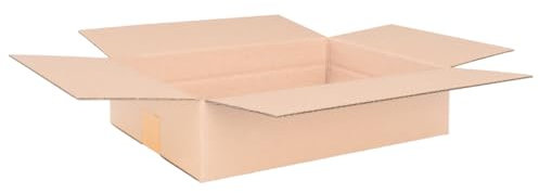 verpacking Faltkartons 345 x 245 x 90 mm Braun (Außenmaß 350 x 250 x 100 mm) variable Höhe bei 50 mm KK S 1-wellig Versandkarton kleinen Waren DHL Päckchen DPD GLS Hermes Päckchen Kartons (400 Stück)