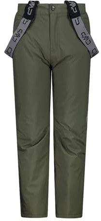 CMP Kinder Mädchen Jungen Schneehose Skihose Snow Pants Kid Salopette, Farbe:Oliv, Größe:128, Artikel:-E943 Oliv