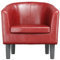 Clubsessel Weinrot Kunstleder, 356489