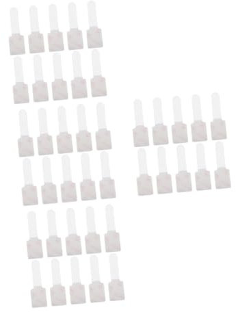 HOMSFOU 4 Sätze Drahthalter Drahtbinder Elektronik Zubehör Kabelbinder Set Kabelorganisation Kabelschutz Selbstklebender Kabelhalter Kabeletiketten Kabel-organizer Nylon Weiß 10 Stück * 4