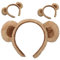 CRILSTYLEO 3stücke Teiliges Bärenohren Haarband Niedliches Plüsch Tierohren Haarreif Für Damen Und Mädchen Für Cosplay Partys Süßes Accessoire Im Alltag